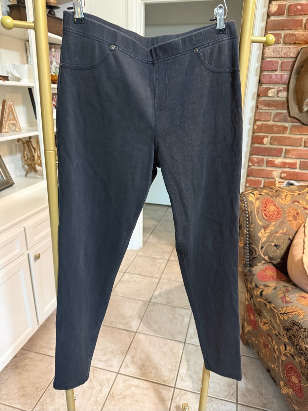 Lidy Black Pull-On Stretch Jean Jeggings Size L/XL